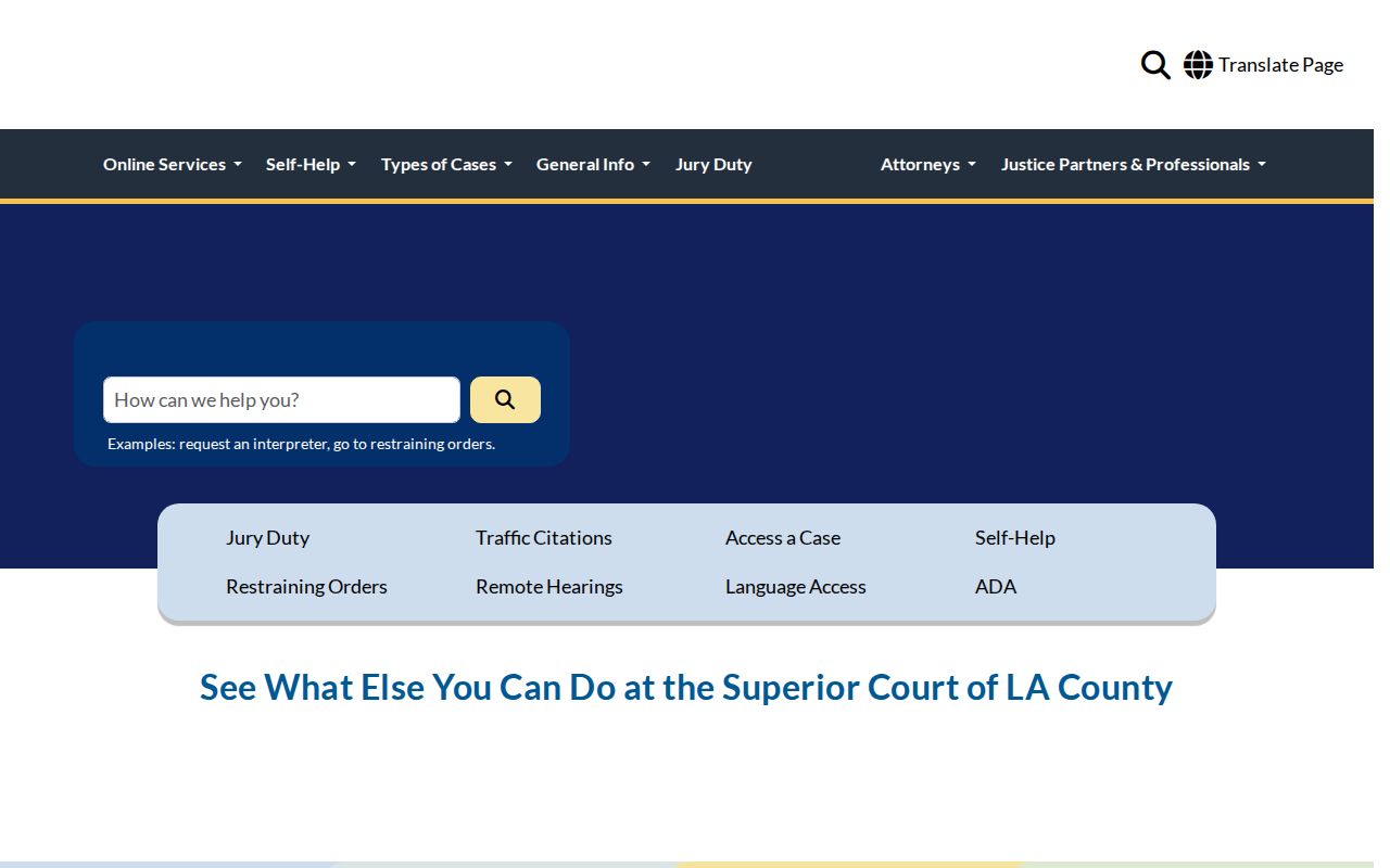 Lancaster residents directory Los Angeles Superior Court
