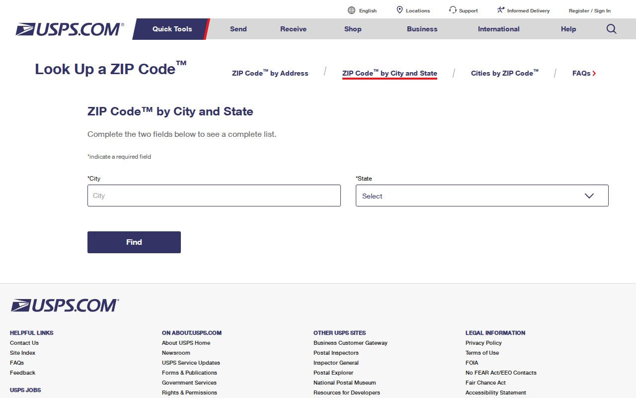 Lancaster ZIP code USPS city and state lookup